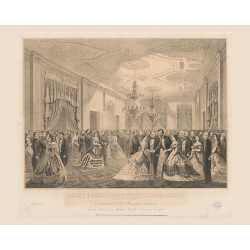 Grand Reception Of The Notabilities Of The Nation, At The White House 1865