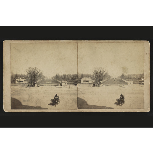 U.S. Capitol Grounds, Looking East With Horse-Drawn Carriage In Foreground, 1866