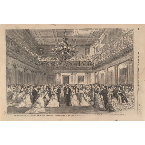 The Inauguration Ball, Treasury Department, Washington, D.C. - The Scene On The Arrival Of...