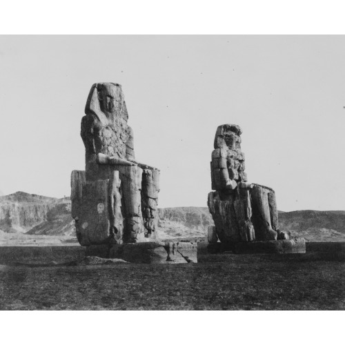 Gournah (Thebes) - Colosses (Celui De Droite, Dit De Memnon), 1851