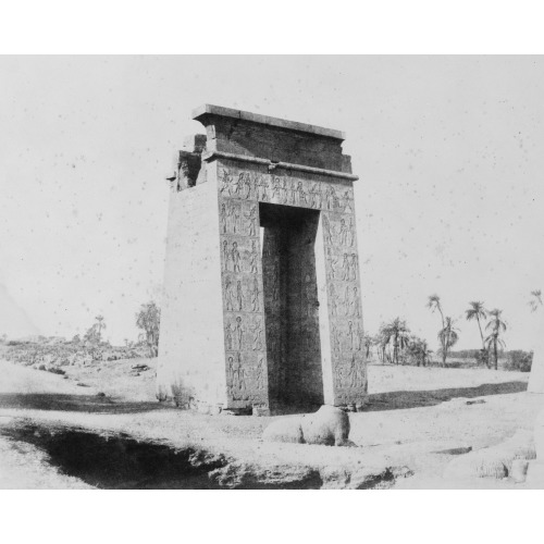 Karnak (Thebes) - Grande Porte Du Sud Vue Du Point C, 1851