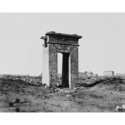 Karnak (Thebes) - Grande Porte Du Nord Vue Du Point X, 1851