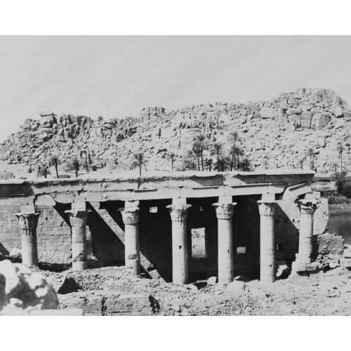 Ile De Fileh (Philae) - Colonnade Occidentale - Ruines Vues Du Point I i.e., L, 1851