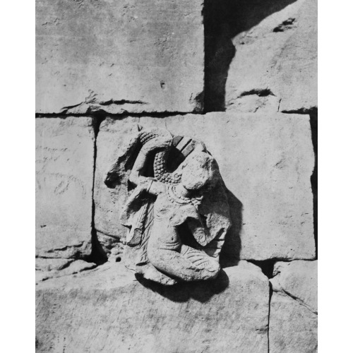 Tafah (Taphis) - Constructions A Assises Courbes - Figure Provenante D'une Niche Sculptee, 1851