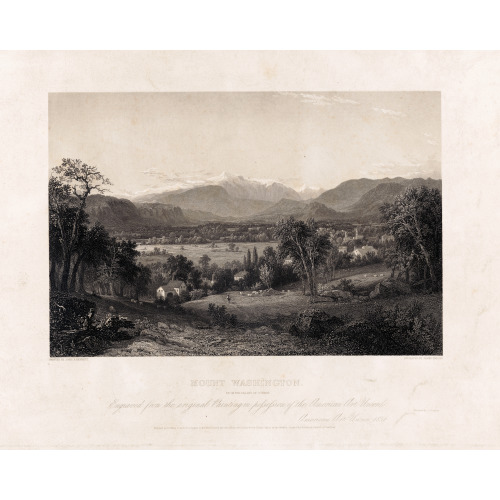 Mount Washington From The Valley Of Conway, 1851