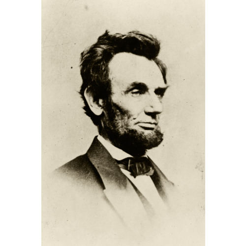 Abraham Lincoln, Head-And-Shoulders Portrait, Facing Right, 1864
