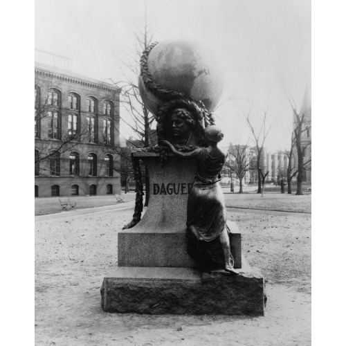 Monument To Louis Daguerre On Smithsonian Grounds, Washington, D.C., circa 1909