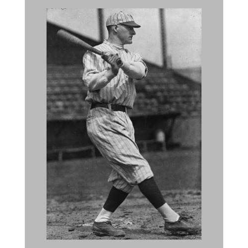 Robert William Meusel, New York Yankees Outfielder, Full-Length Portrait, Facing Right, Swinging...