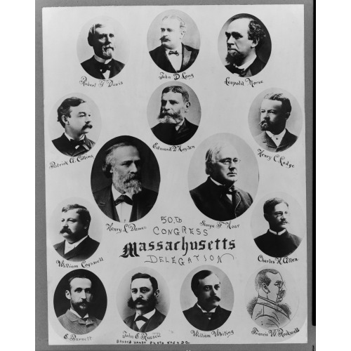 50th Congress Massachusetts Delegation, circa 1887