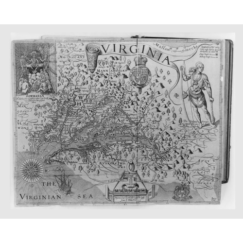 Map Of Virginia, 1624
