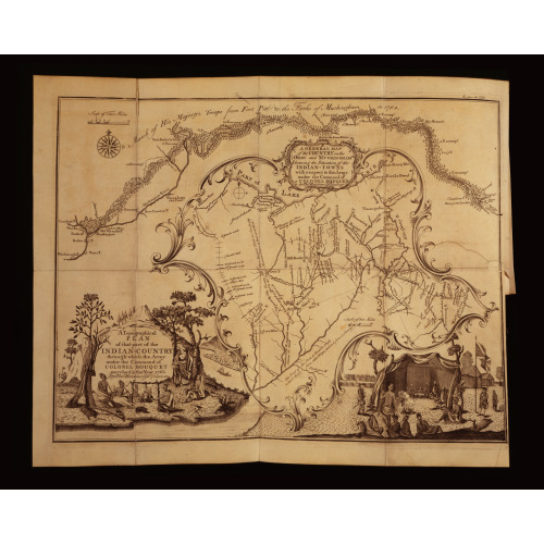 A General Map Of The Country On The Ohio And Muskingham Showing The Situation Of The...