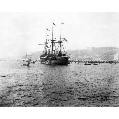 Warship Kaiser On Which Kaiser Wilhelm II Of Germany Came To Istanbul, 1889