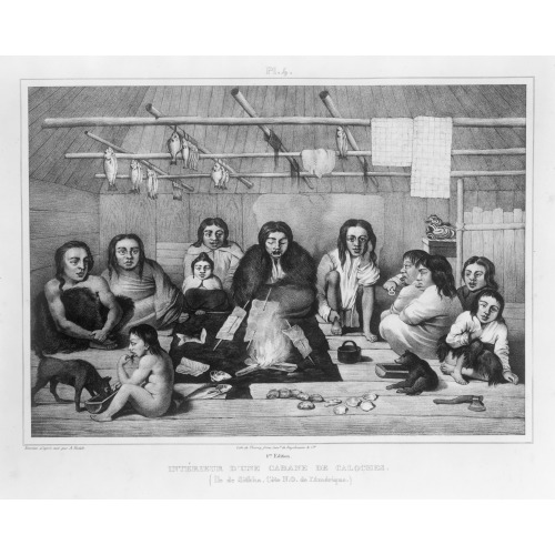 Interieur D'une Cabane De Caloches, 1835