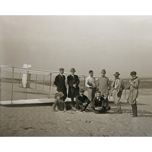 Wright Brothers with Glider, Kitty Hawk, North Carolina, 1911