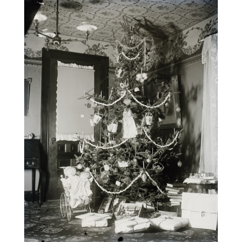 Christmas Tree In The Wright Home, Dayton, Ohio, 1900