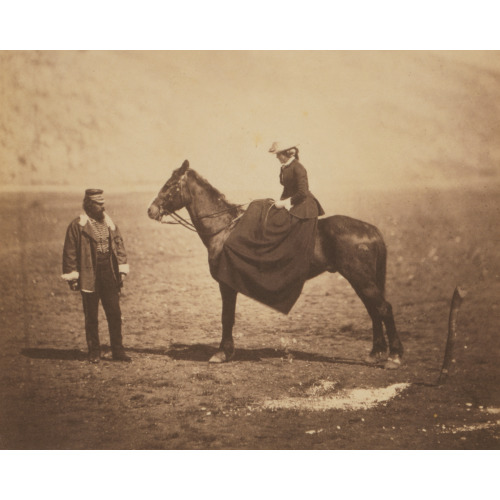 Henry Duberly Esqr., Paymaster, 8th Hussars, & Mrs. Duberly, 1855