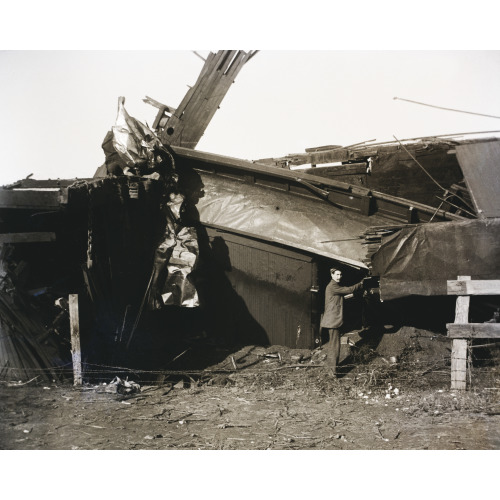 C H & D (I.E., Cincinnati, Hamilton, And Dayton) Train Wreck Below Dayton, Ohio, circa 1897