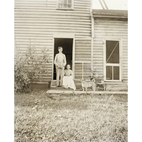 Mr. And Mrs. Lindemuth, Farmers, At Shoup's Mill, Near Dayton, Ohio, 1899