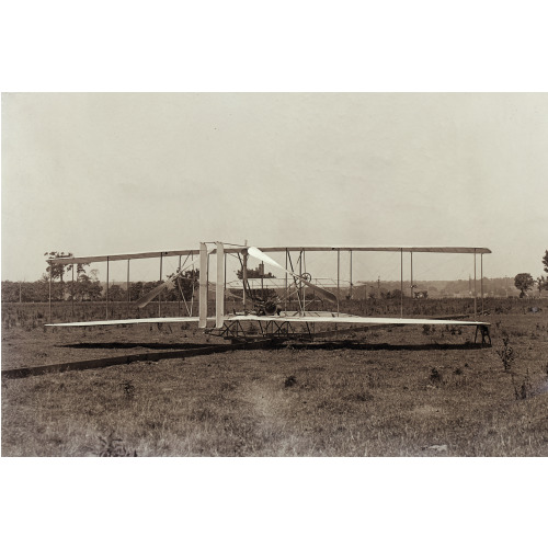 Close-Up View Of Machine On Launching Track At Huffman Prairie, Dayton, Ohio, 1904