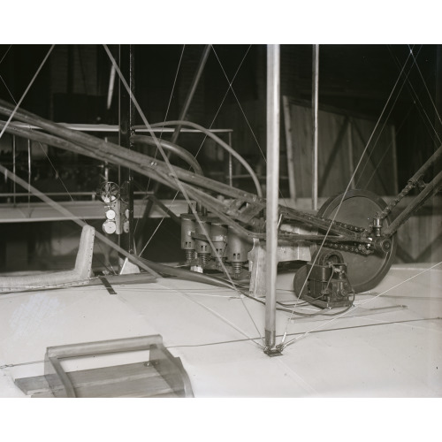 Rear View Of The Wright Brothers' Four-Cylinder Motor As Installed In Their 1903 Airplane, 1928