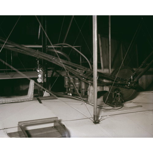 Rear View Of The Wright Brothers' Four-Cylinder Motor As Installed In Their 1903 Airplane, 1928