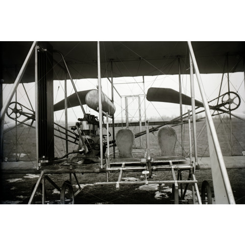 Close-Up View Of Airplane, Including The Pilot And Passenger Seats, 1911