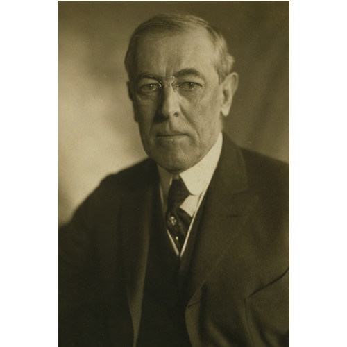 Woodrow Wilson, Head-And-Shoulders Portrait, Facing Front, 1919