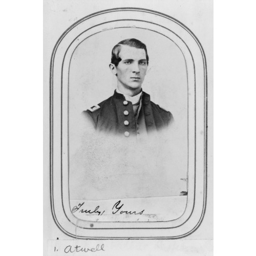 Charles A. Atwell, Bust Portrait, Facing Right, Wearing Military Uniform, circa 1860