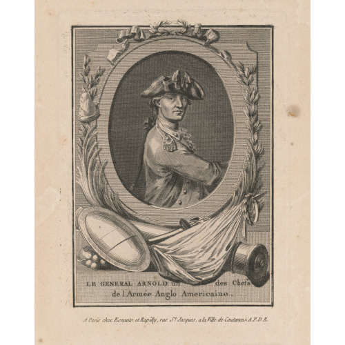 Le General Arnold Un Des Chefs De L'armee Anglo-Americaine., circa 1770