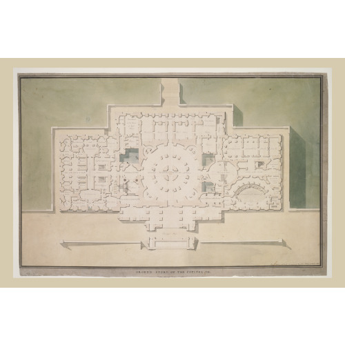 United States Capitol, Washington, D.C. Ground Story - Stairs, Supreme Court, Vestibule, 1806