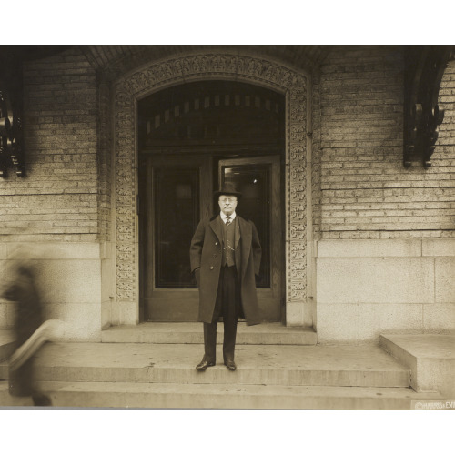 Theodore Roosevelt, Full-Length Portrait, Standing, Facing Front, In Front Of Doorway, 1918