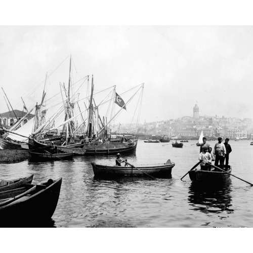 View Of Galata From Sirkeci Port, circa 1880