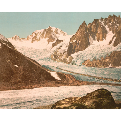 Lake Blanc View Of The Garden, Chamonix Valley, France, circa 1890