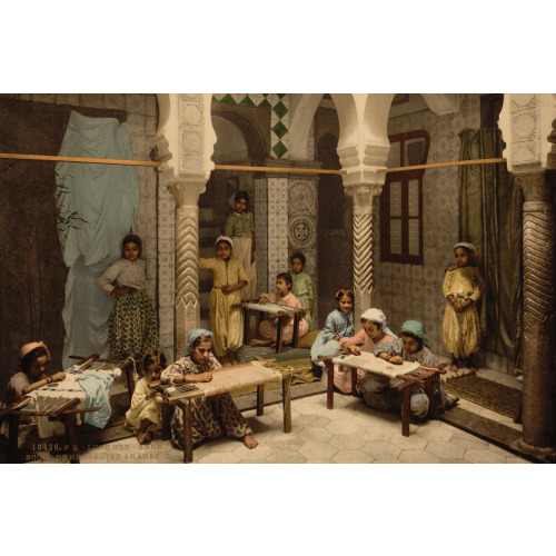 Luce Ben Aben, School Of Arab Embroidery, Algiers, Algeria, 1899
