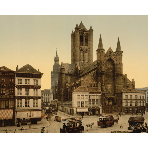 St. Nicolas Church, Ghent, Belgium, circa 1890