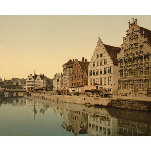 Boathouse, Ghent, Belgium, circa 1890