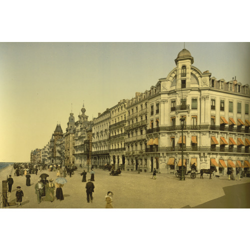 The Embankment And Kursaal, (I.E., Cursaal), Ostend, Belgium, circa 1890
