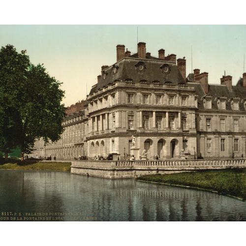 The Fountain And Carp's Pond, Fontainebleau Palace, France, circa 1890