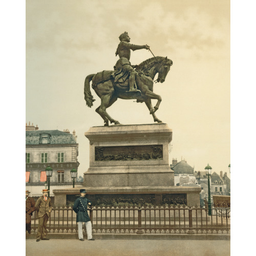 Statue Of Joan Of Arc By Foyatier In The Martyrs' Place, Orleans, France, circa 1890