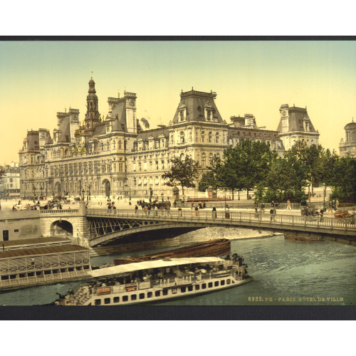 Hotel De Ville, Paris, France, circa 1890