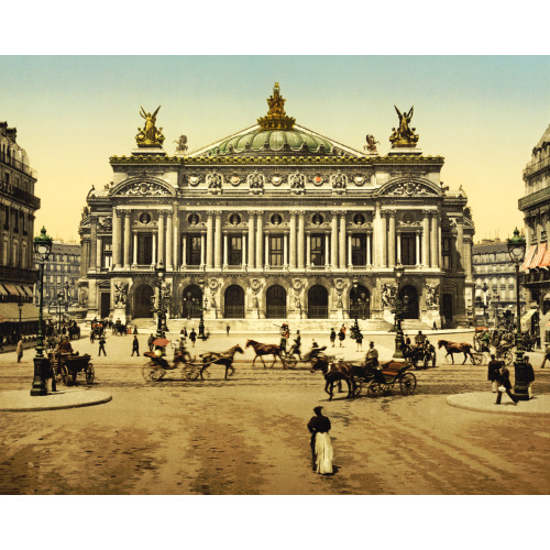 The Opera House, Paris, France, circa 1890