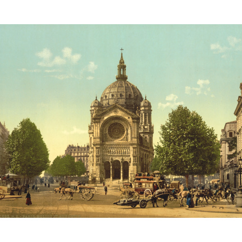St. Augustine Church, Paris, France, circa 1890