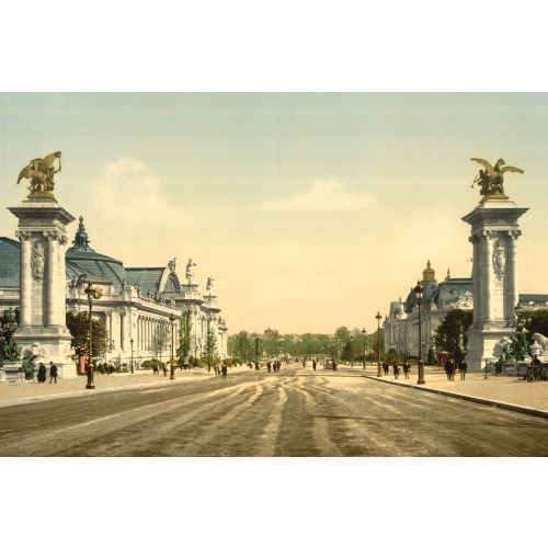 Avenue Nicholas II, From The Two Palaces, Exposition Universal, 1900, Paris, France, circa 1890