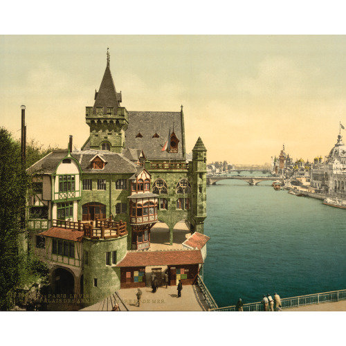 Ancient Paris And Perspective Of The Bridges, Showing Army And Navy Buildings, Expositions...