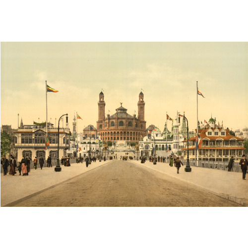 The Environs Of The Trocadero, Exposition Universal, 1900, Paris, France, circa 1890
