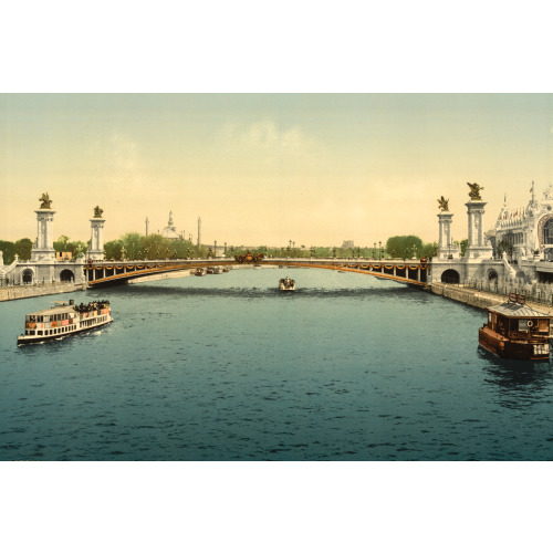 Alexandre III, Bridge, Exposition Universal, 1900, Paris, France, circa 1890