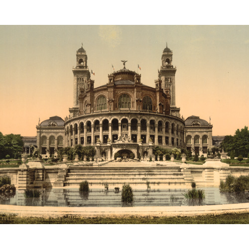 The Trocadero, Exposition Universelle, 1900, Paris, France, circa 1890