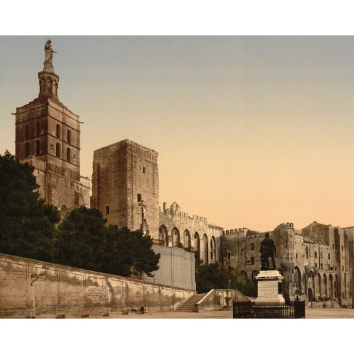 Pope's Castle, Avignon, Provence, France, circa 1890