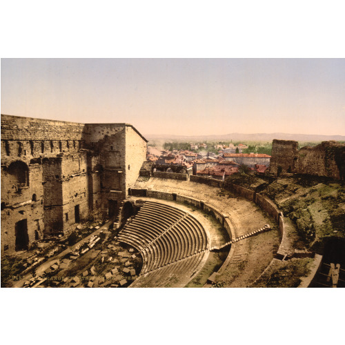 Roman Theatre, Interior, Orange, Provence, France, circa 1890