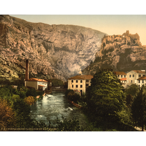 Fountain And Valley Of Vauclause, Orange, Provence, France, circa 1890